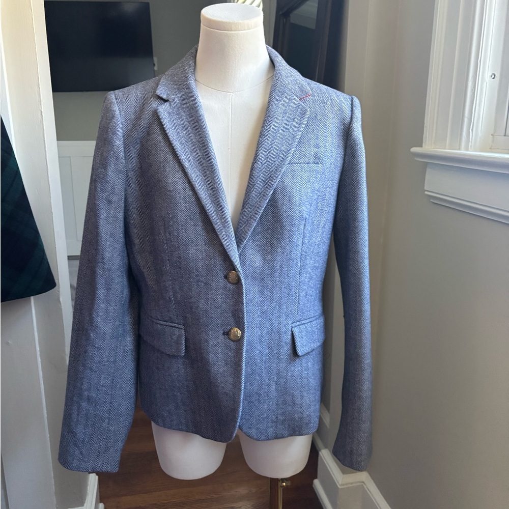 J. Crew Blue Blazer with Gold Buttons